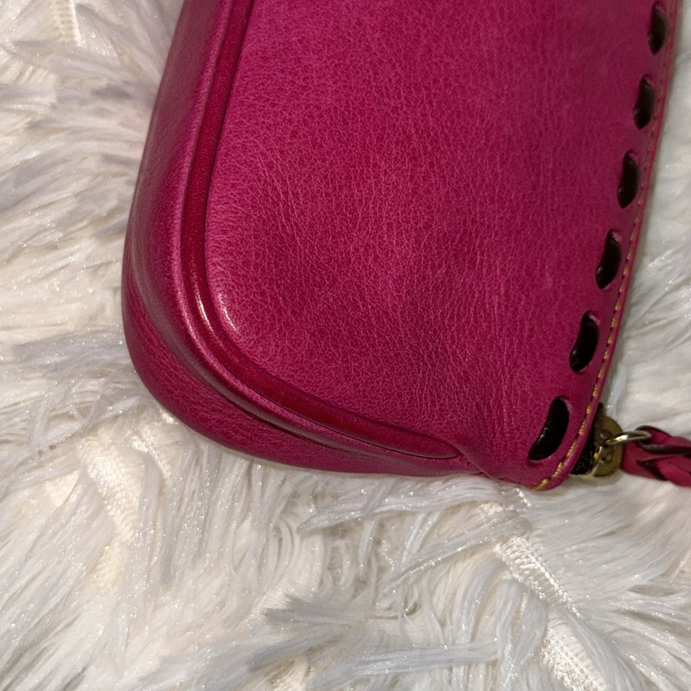 Dooney & Bourke Vintage HTF Florentine Cosmetic Case in fuchsia - Picture 13 of 16